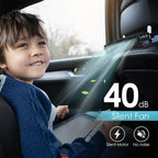 🚗Ventilador de refrigeración ajustable para el asiento del conductor y del pasajero.