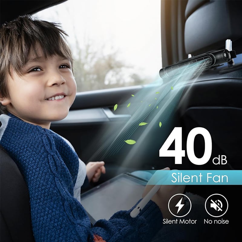 🚗Ventilador de refrigeración ajustable para el asiento del conductor y del pasajero.