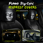 😆 Divertidas fundas de reposacabezas de dibujos animados para el coche