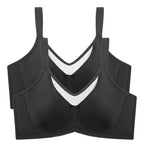 Sujetador elegante transparente de cobertura total para mujer, tallas grandes