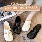 Pantuflas de mujer con lazo