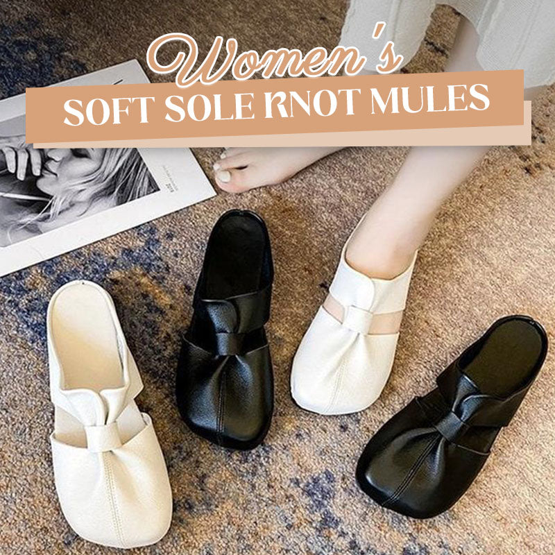 Pantuflas de mujer con lazo