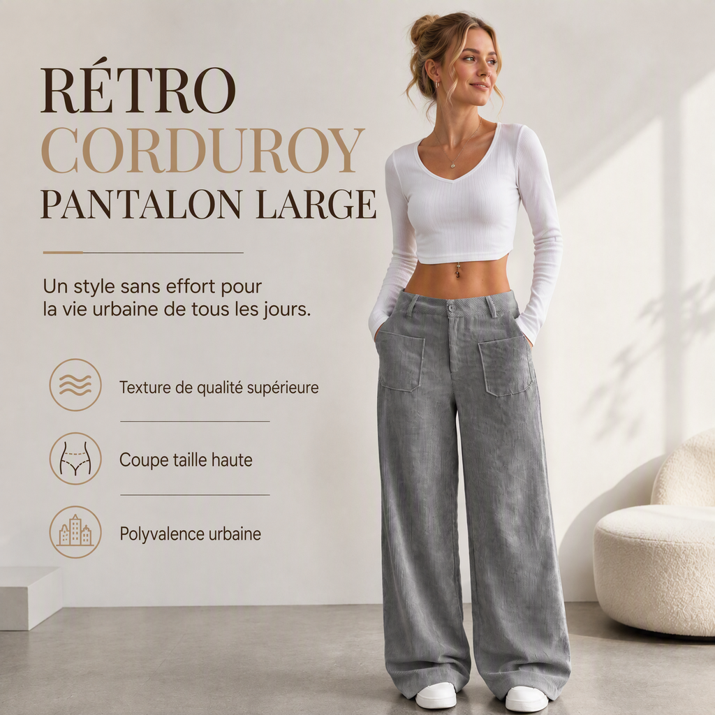 👖 Pantalones anchos y relajados con corte holgado para mujer