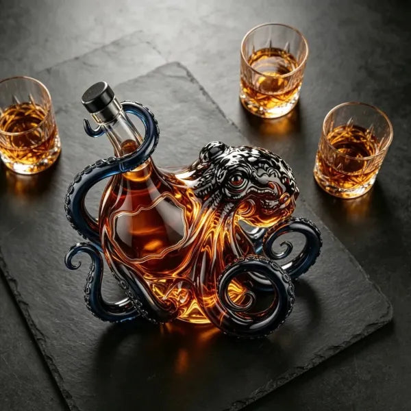 🎁Botella de pulpo 3D edición ron 🐙🥃