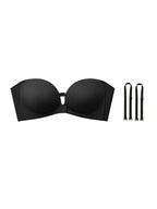 Sujetador push-up sin tirantes con cierre frontal para mujer