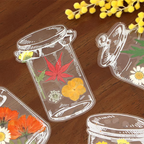 🔥 40 marcapáginas transparentes con flores secas - Marcapáginas de regalo DIY