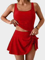 Trajes de baño tipo vestido de una pieza para mujer