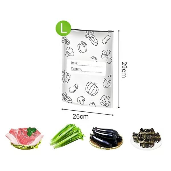 💫 ¡MÁS DE 65.000 UNIDADES VENDIDAS! 🛍️ Bolsas de almacenamiento reutilizables de papel de aluminio: duraderas, a prueba de fugas y reutilizables para uso diario 🌿