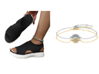 Sandalias de plataforma de punto para mujer: transpirables, suaves como una nube y ligeras.