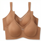 Sujetador elegante transparente de cobertura total para mujer, tallas grandes