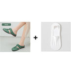 Pantuflas de mujer con lazo