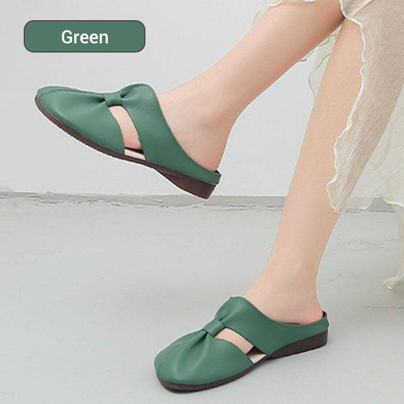 Pantuflas de mujer con lazo