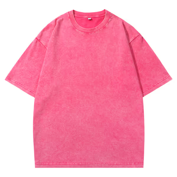 Esta camiseta unisex de estilo retro está confeccionada en tejido de algodón grueso, tiene un corte holgado y presenta un efecto desgastado y desteñido.