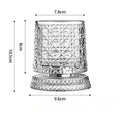 Vaso de whisky giratorio