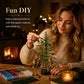🎄✨ Kit de bricolaje para árbol de Navidad con cuentas – 🎅Crea tu propia decoración navideña brillante – sverigeify