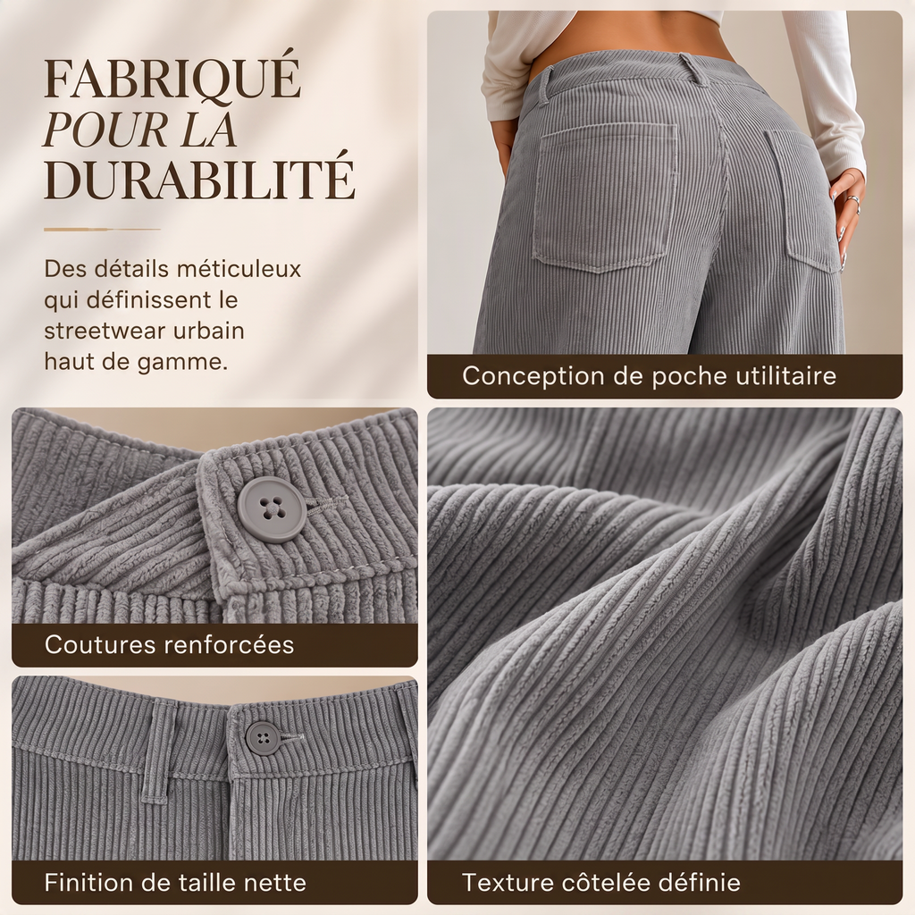 👖 Pantalones anchos y relajados con corte holgado para mujer