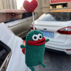 💋 Funda para llave de coche con forma de labio de salchicha, tejida a mano a crochet