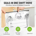 💫 ¡MÁS DE 65.000 UNIDADES VENDIDAS! 🛍️ Bolsas de almacenamiento reutilizables de papel de aluminio: duraderas, a prueba de fugas y reutilizables para uso diario 🌿