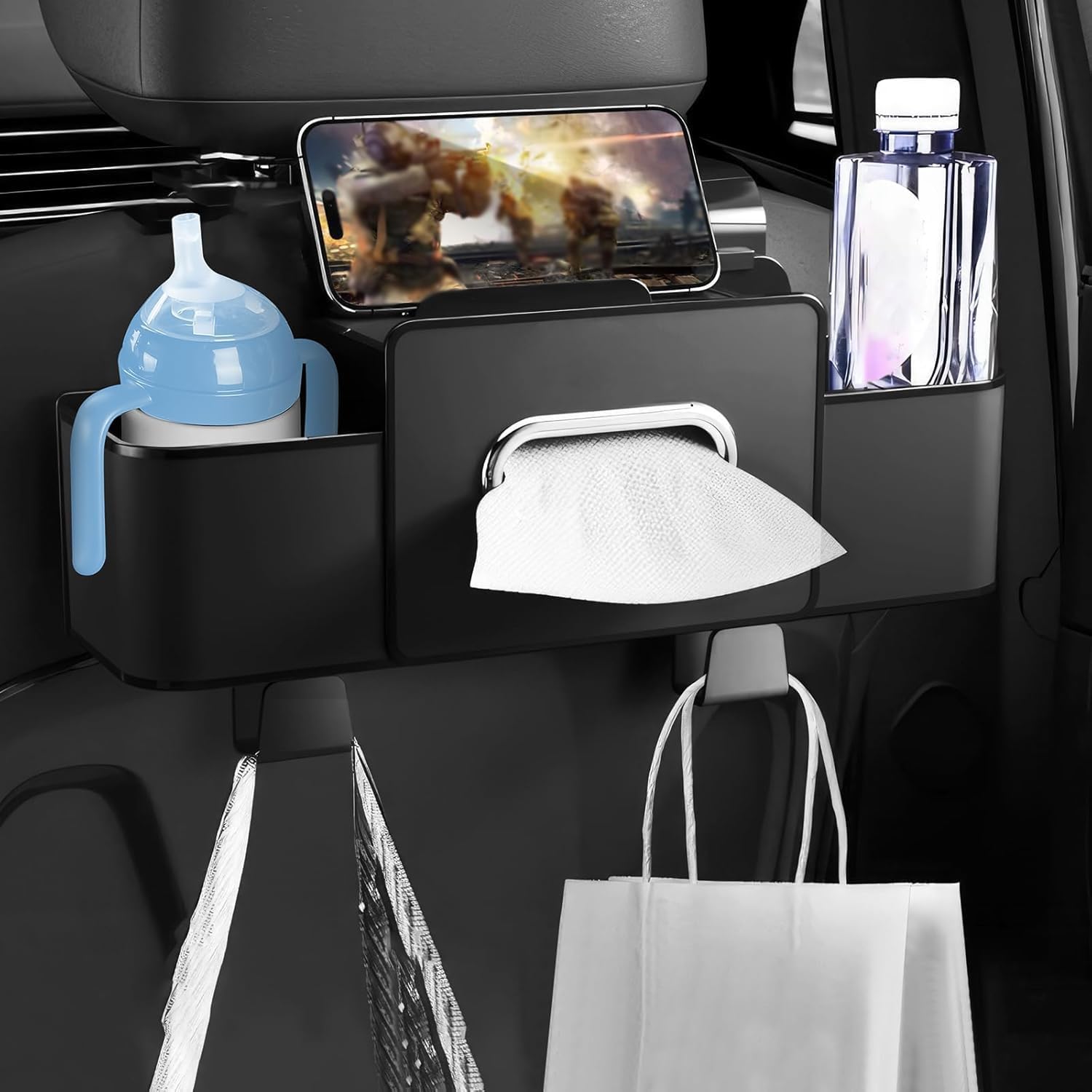 3-in-1 Car Backseat Organizer – Keep Your Ride Clean & Organized!