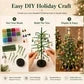 🎄✨ Kit de bricolaje para árbol de Navidad con cuentas – 🎅Crea tu propia decoración navideña brillante – sverigeify
