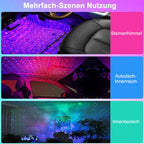 🚗 Iluminación ambiental RGB inalámbrica para coches | Sincronización con la música | Alimentación USB | Control remoto