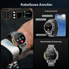 Reloj inteligente para hombre con pantalla HD de 1,52" – Llamadas y control de música – Múltiples modos deportivos – Resistencia al agua IP68 – Batería de larga duración – Reloj de fitness para Android y iPhone
