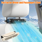 🚗Ventilador de refrigeración ajustable para el asiento del conductor y del pasajero.