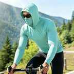 Sudadera con capucha ligera para hombre, secado rápido y protección UV