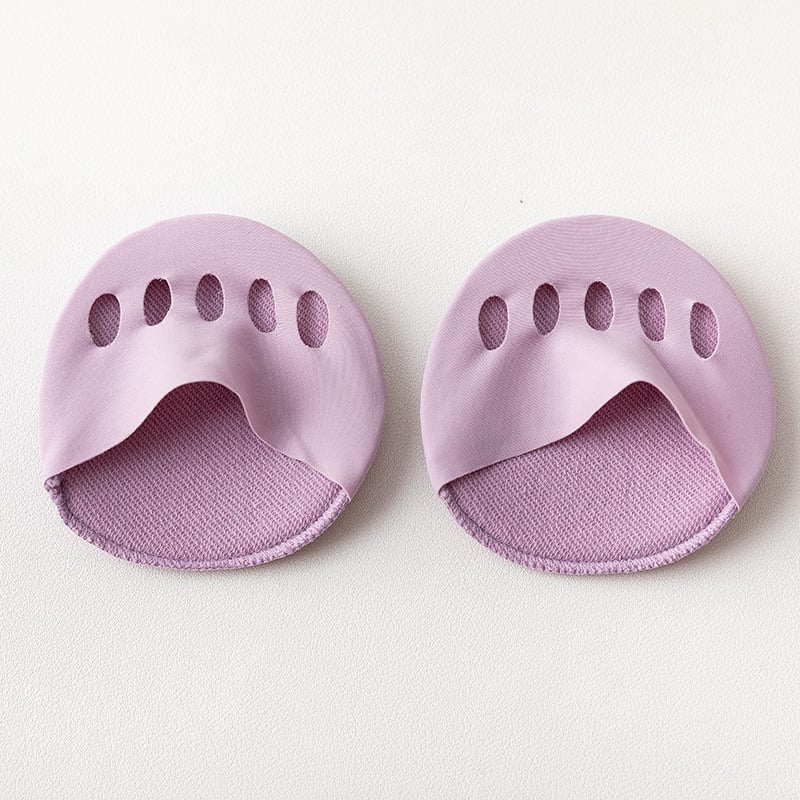 👠✨ Almohadillas para el antepié con cinco dedos para mujer | Plantillas amortiguadoras para tacones altos | Negro/Beige