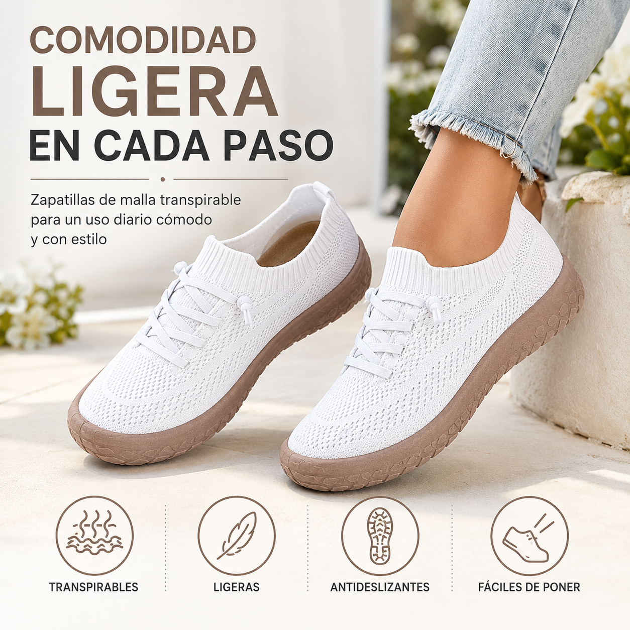 🎁¡Novedad! 50% de descuento💥 Zapatos de mujer de malla ultraligera y transpirable