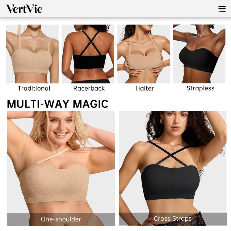 💜COMPRA 1 Y LLÉVATE 1 GRATIS💜Sujetador sin tirantes ni aros con cierre lateral cruzado