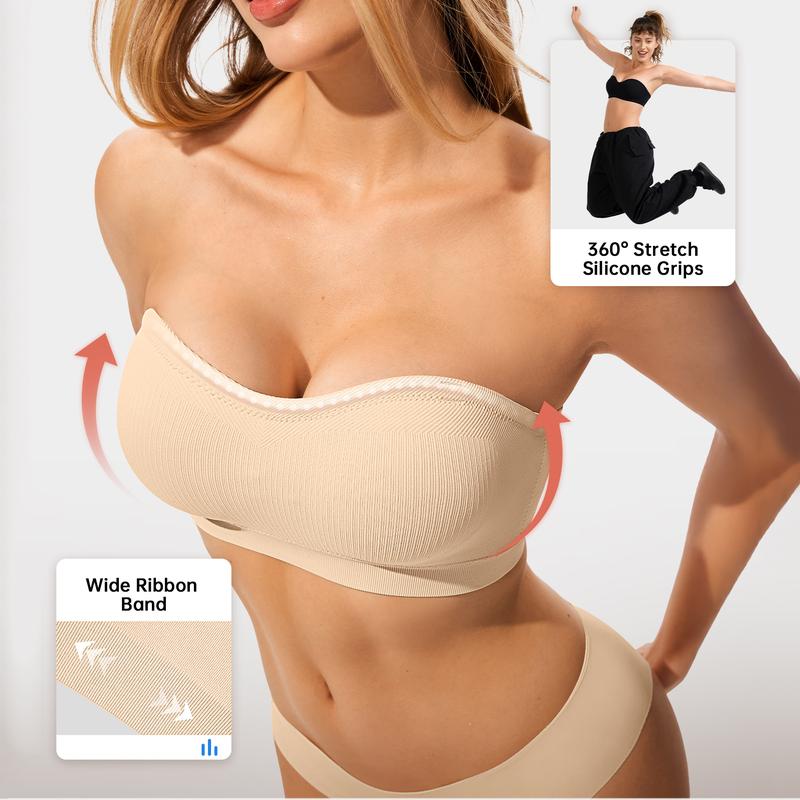 💜COMPRA 1 Y LLÉVATE 1 GRATIS💜Sujetador sin tirantes ni aros con cierre lateral cruzado