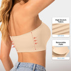 💜COMPRA 1 Y LLÉVATE 1 GRATIS💜Sujetador sin tirantes ni aros con cierre lateral cruzado