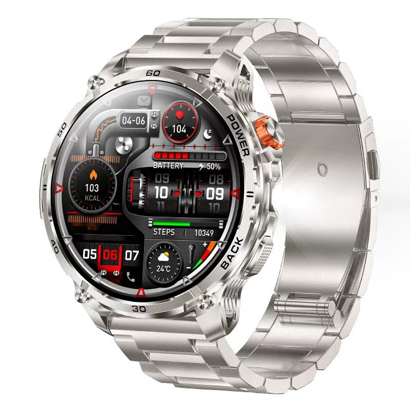 Reloj inteligente para hombre con pantalla HD de 1,52" – Llamadas y control de música – Múltiples modos deportivos – Resistencia al agua IP68 – Batería de larga duración – Reloj de fitness para Android y iPhone
