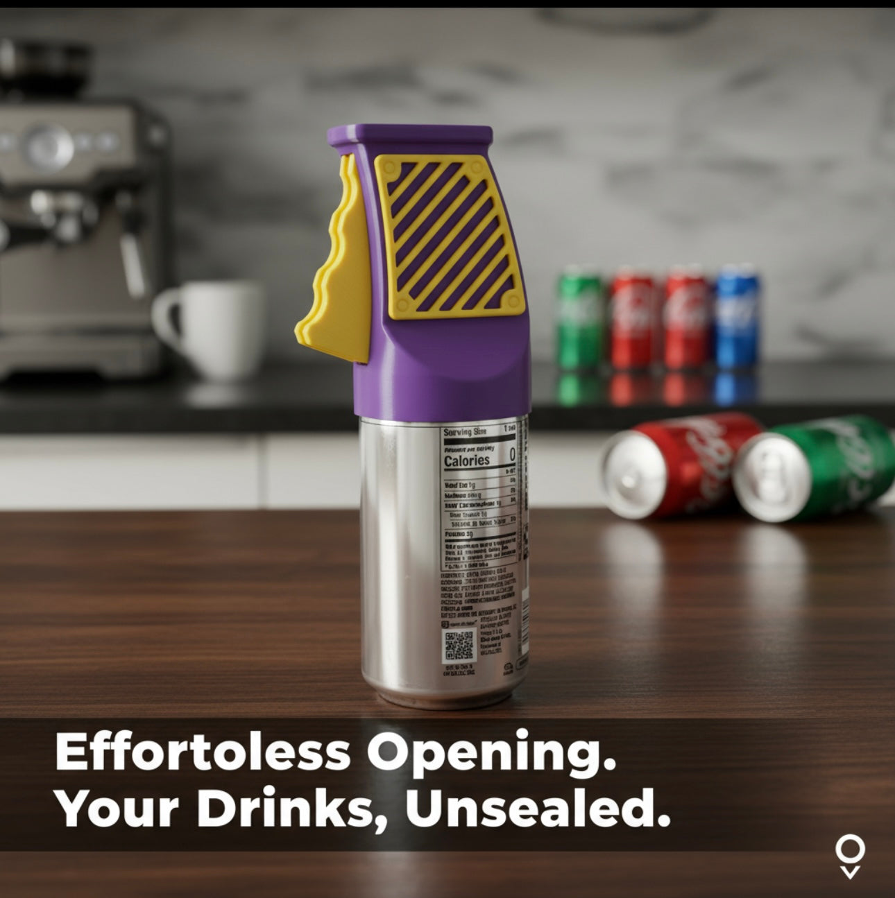 Abrelatas impreso en 3D para bebidas