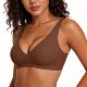 💕 Jelly Wireless Sujetadores Sin Aros Cómodos para Mujer Push Up Bralettes Sin Costuras Sujetadores Tipo Camiseta Escote Profundo Sujetadores de Uso Diario