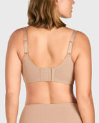 Sujetador elegante transparente de cobertura total para mujer, tallas grandes