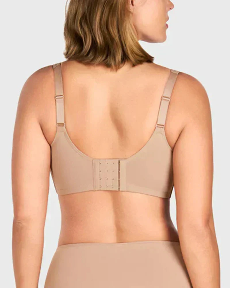 Sujetador elegante transparente de cobertura total para mujer, tallas grandes