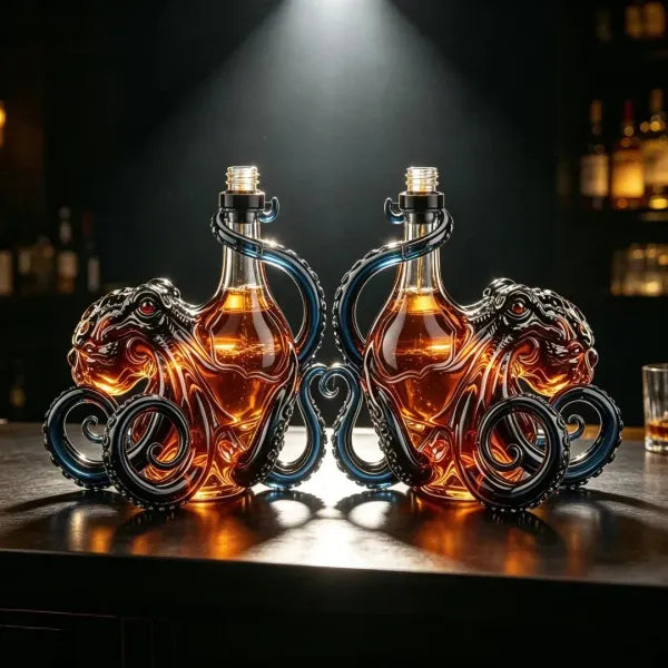 🎁Botella de pulpo 3D edición ron 🐙🥃