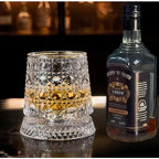 Vaso de whisky giratorio