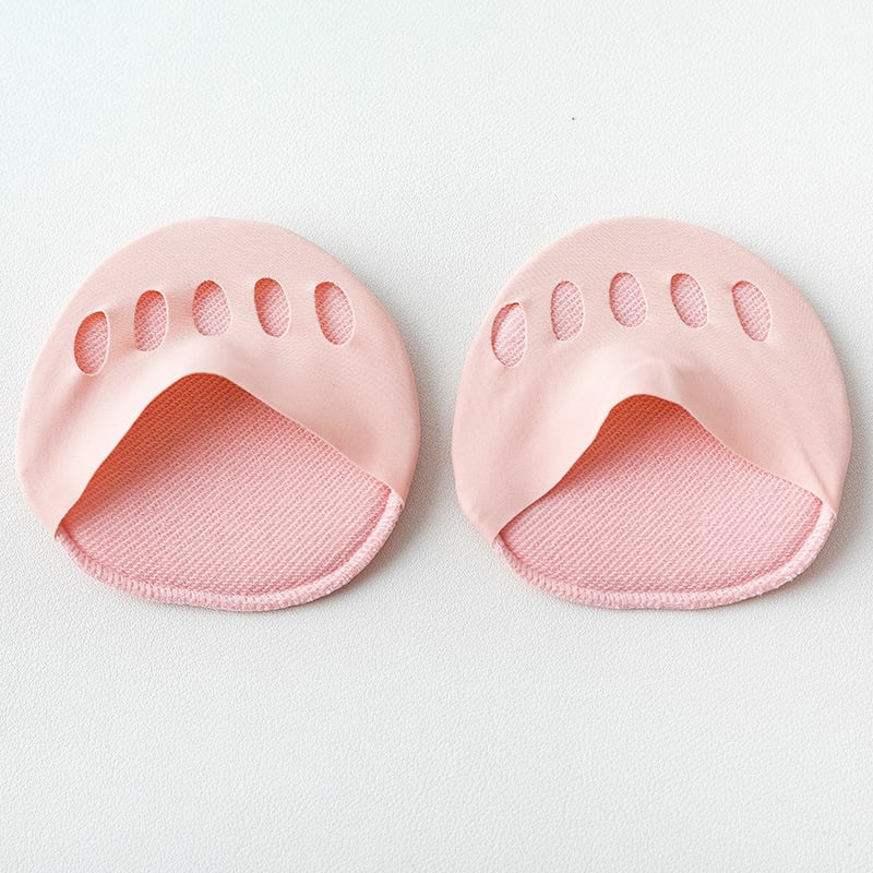 👠✨ Almohadillas para el antepié con cinco dedos para mujer | Plantillas amortiguadoras para tacones altos | Negro/Beige
