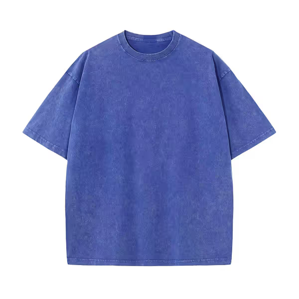 Esta camiseta unisex de estilo retro está confeccionada en tejido de algodón grueso, tiene un corte holgado y presenta un efecto desgastado y desteñido.