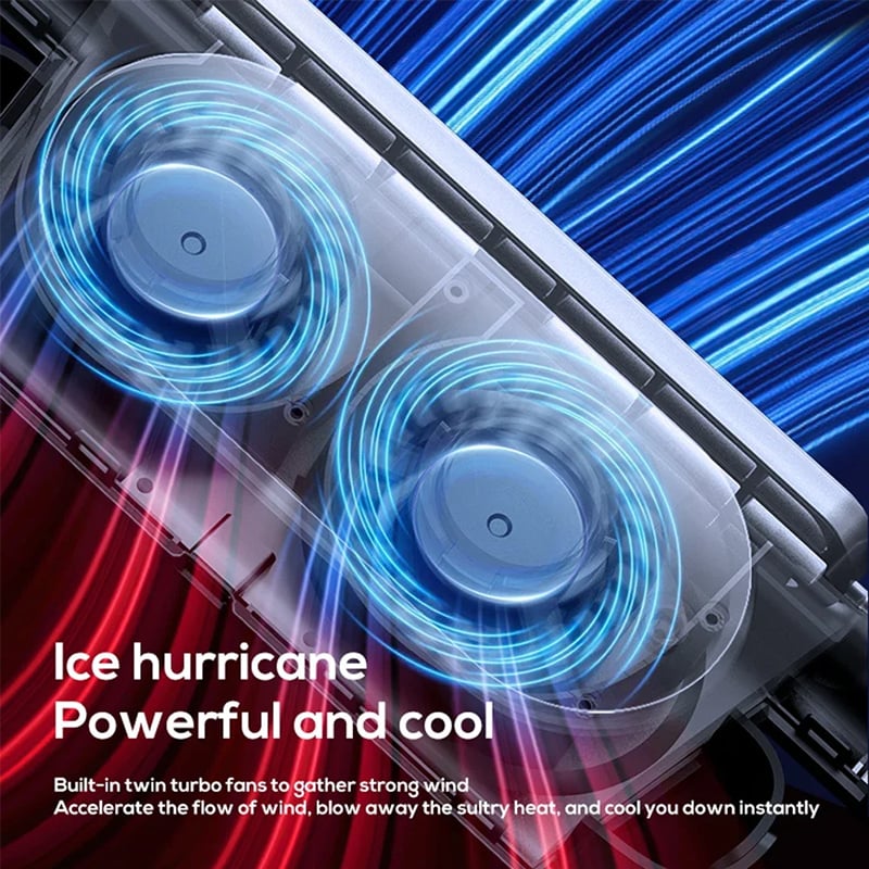🚗Ventilador de refrigeración ajustable para el asiento del conductor y del pasajero.