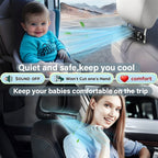 🚗Ventilador de refrigeración ajustable para el asiento del conductor y del pasajero.