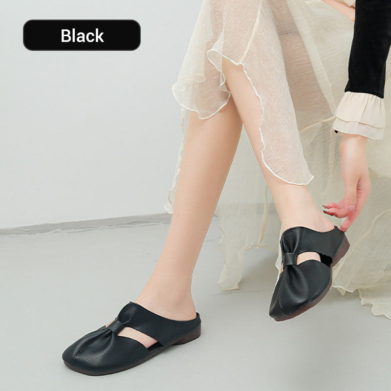 Pantuflas de mujer con lazo