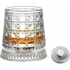 Vaso de whisky giratorio