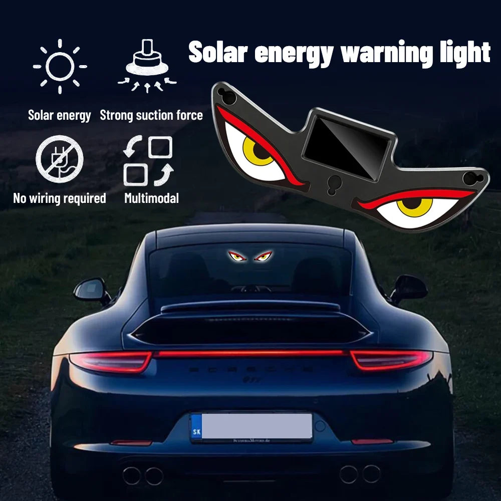 🏆Oferta por tiempo limitado 49% DE DESCUENTO 🚗💀Solar Demon Eye Luz LED para ventana de coche