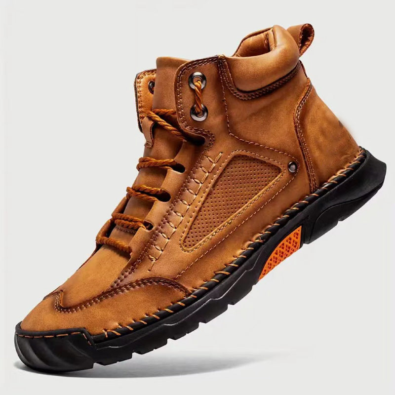 💥Elegantes botas para hombre con suela plana cosida a mano