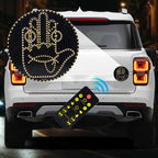 Letrero LED con expresión y gesto para la ventana trasera del coche