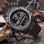 Reloj deportivo impermeable para hombre (con pantalla iluminada)